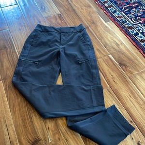 Athleta, size 2, dark, brown wander, hybrid, pants for sale.